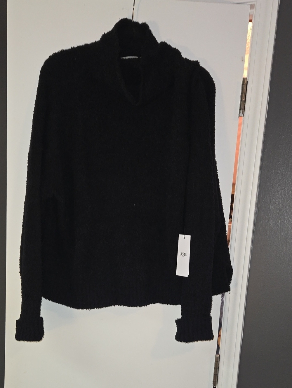 UGG Black Cozy Turtleneck Pullover Sweater